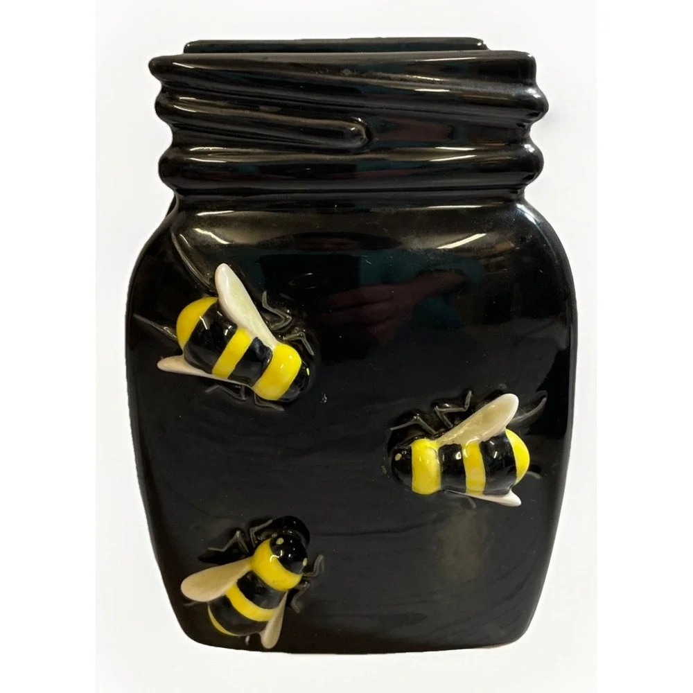 Department 56‎ 3-D Black Honey Bee Napkin Holder Vintage Retired